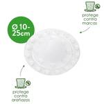 floorprotector round 18cm transparente